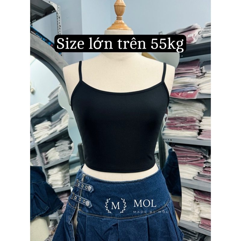 [ SIZE LỚN BIGSIZE 55Kg-100Kg ] ÁO 2 DÂY CROPTOP MỚI