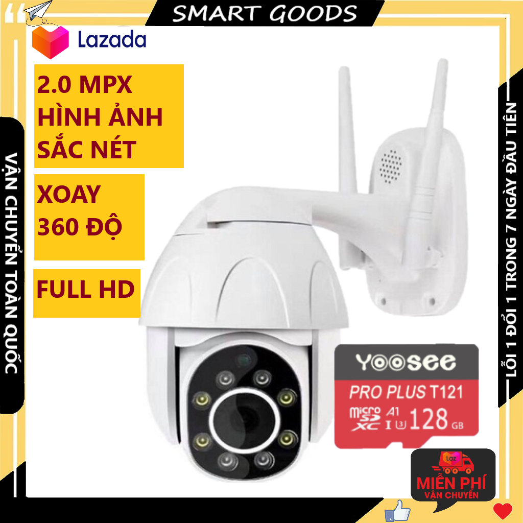 >> BÁO GIÁ CAMERA GIÁM SÁT NGOÀI TRỜI FULL HD CAM CẦU 1080P PTZ , CHỐNG NƯỚC, CÓ HỖ TRỢ ĐÈN HỒNG NGOẠI VÀ 4 ĐÈN LED,HÌNH | Shopee Lazada Sendo Tiki mới nhất 50 Camera Camera Wifi Camera yoosee ngoài trời PTZ kèm thẻ 128gb, FULL HD 1080P chống nước tuyệt đối,xoay 360 độ, cảnh báo chuyển động ban đêm bảo hành 3 năm