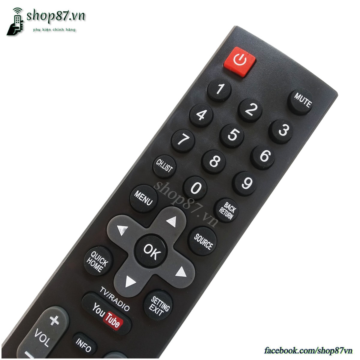 Remote điều khiển tv Skyworth Smart LCD LED youtube