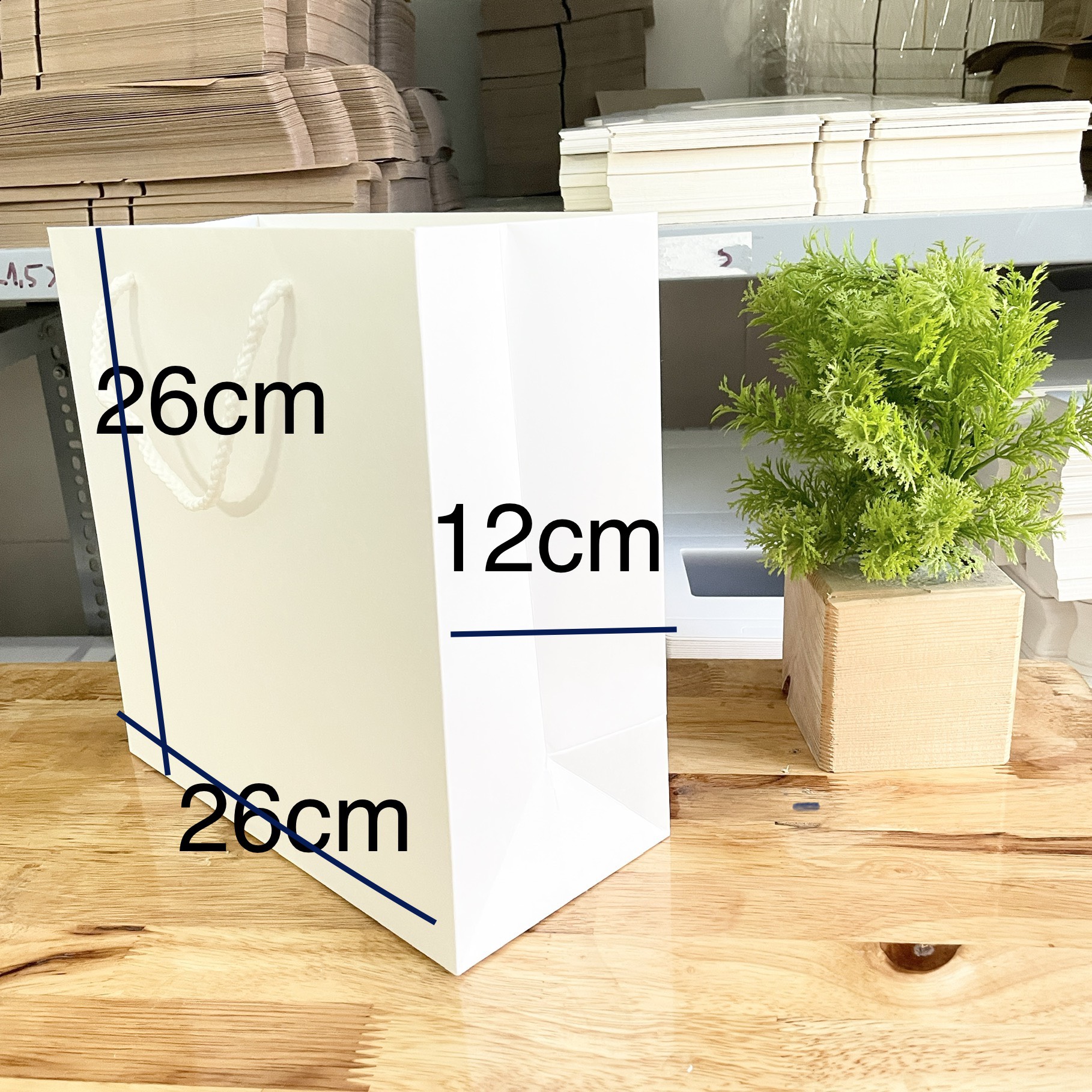 Túi giấy kraft Nhật đựng quà combo 10 túi