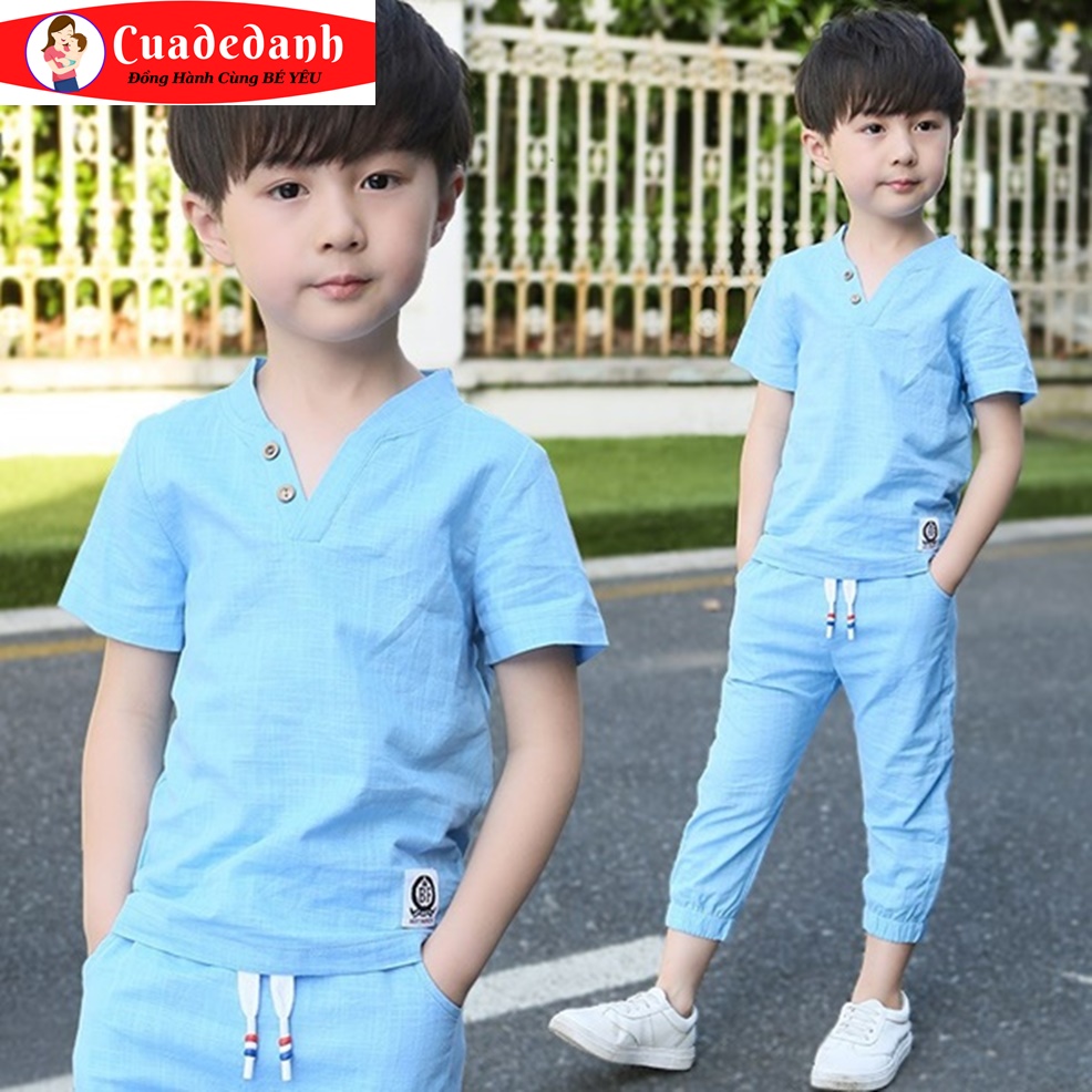 Bộ Đồ Ngắn Bé Trai Phong Cách Hàn Quốc Hàng Đẹp