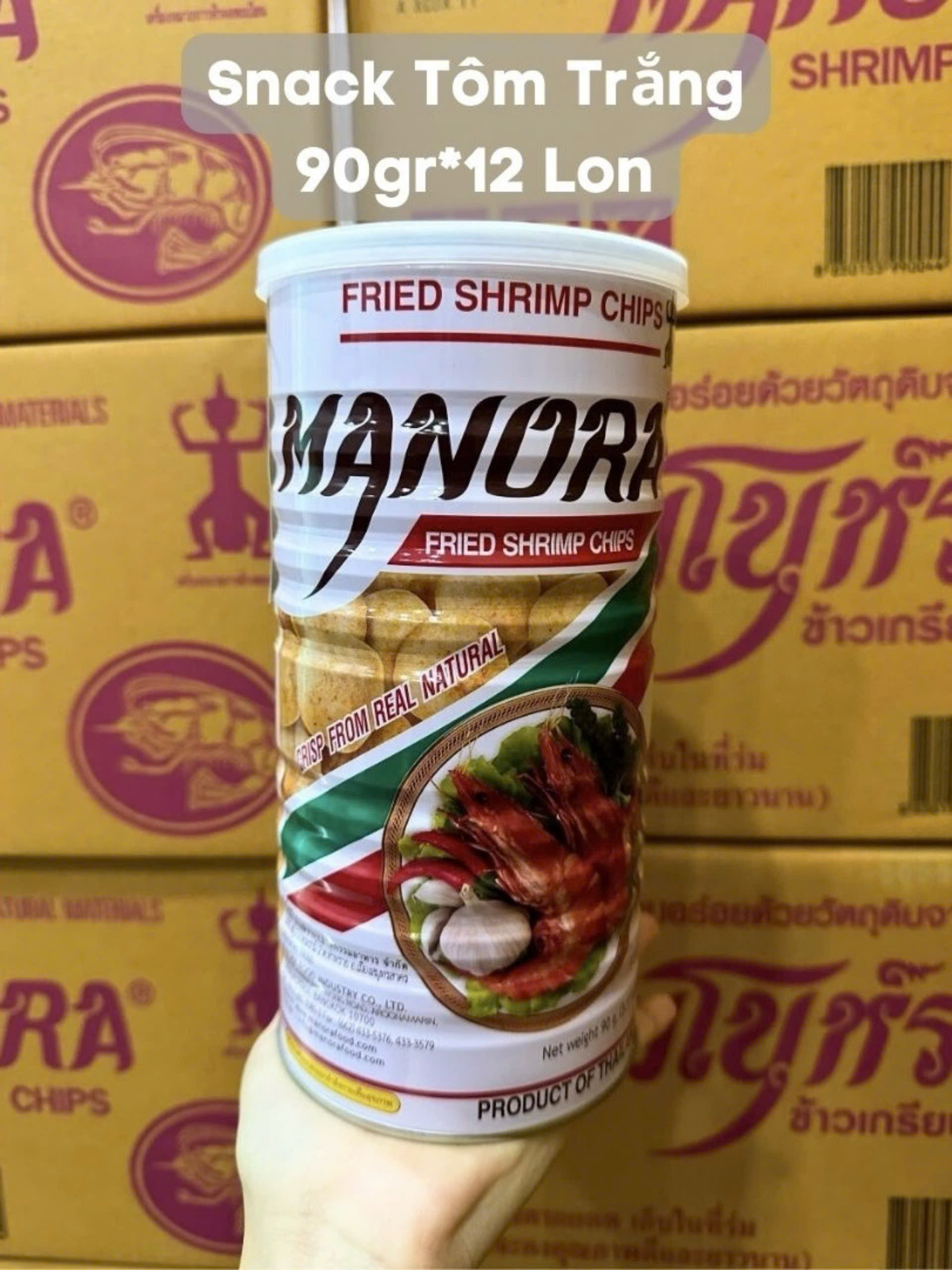 SNACK TÔM MANORA THÁI LAN [LON 90GR]