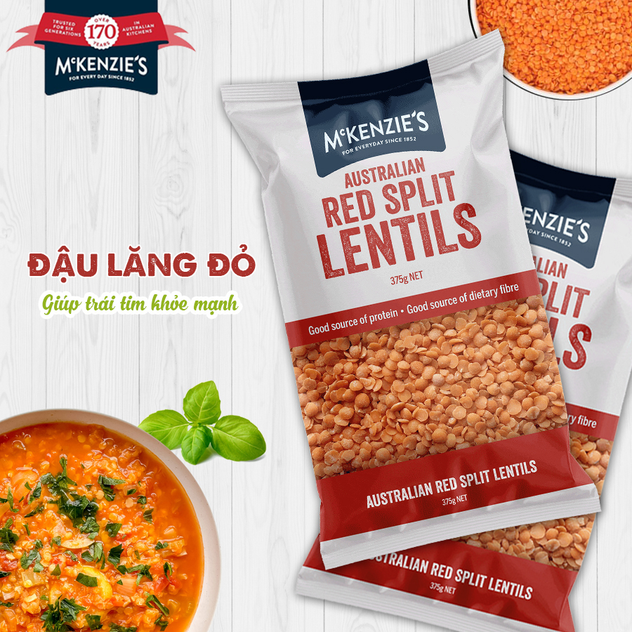 Đậu lăng nhập khẩu Úc McKenzie's gói 375g