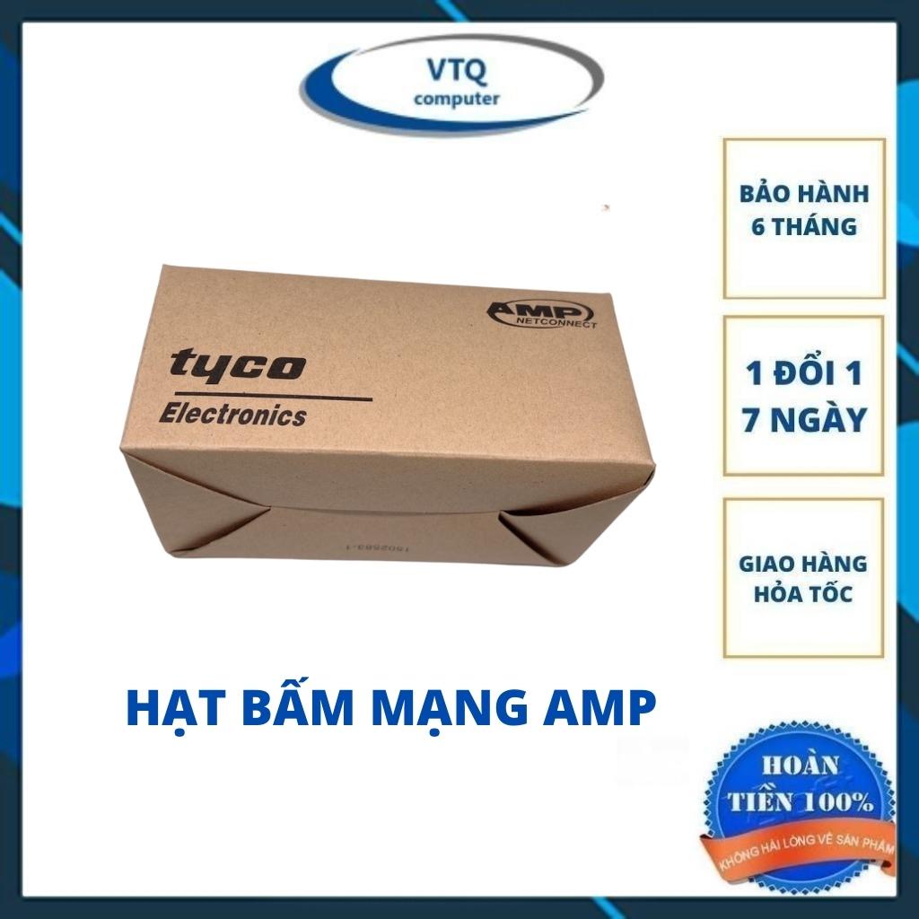 Hạt mạng AMP,đầu bấm mạng amp RJ45 hộp 100 hạt