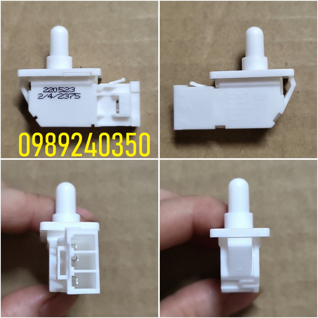 Công tắc cửa tủ lạnh Sharp 3 chân