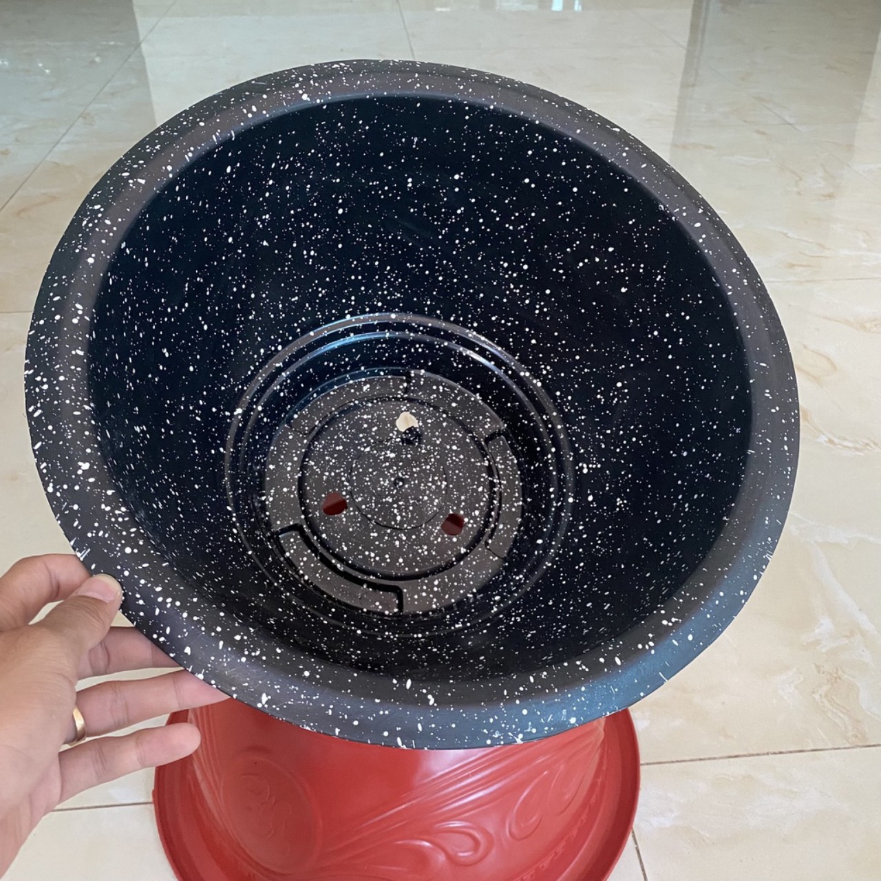 combo 3 chậu T68 trồng cây, trồng sen thả cá.