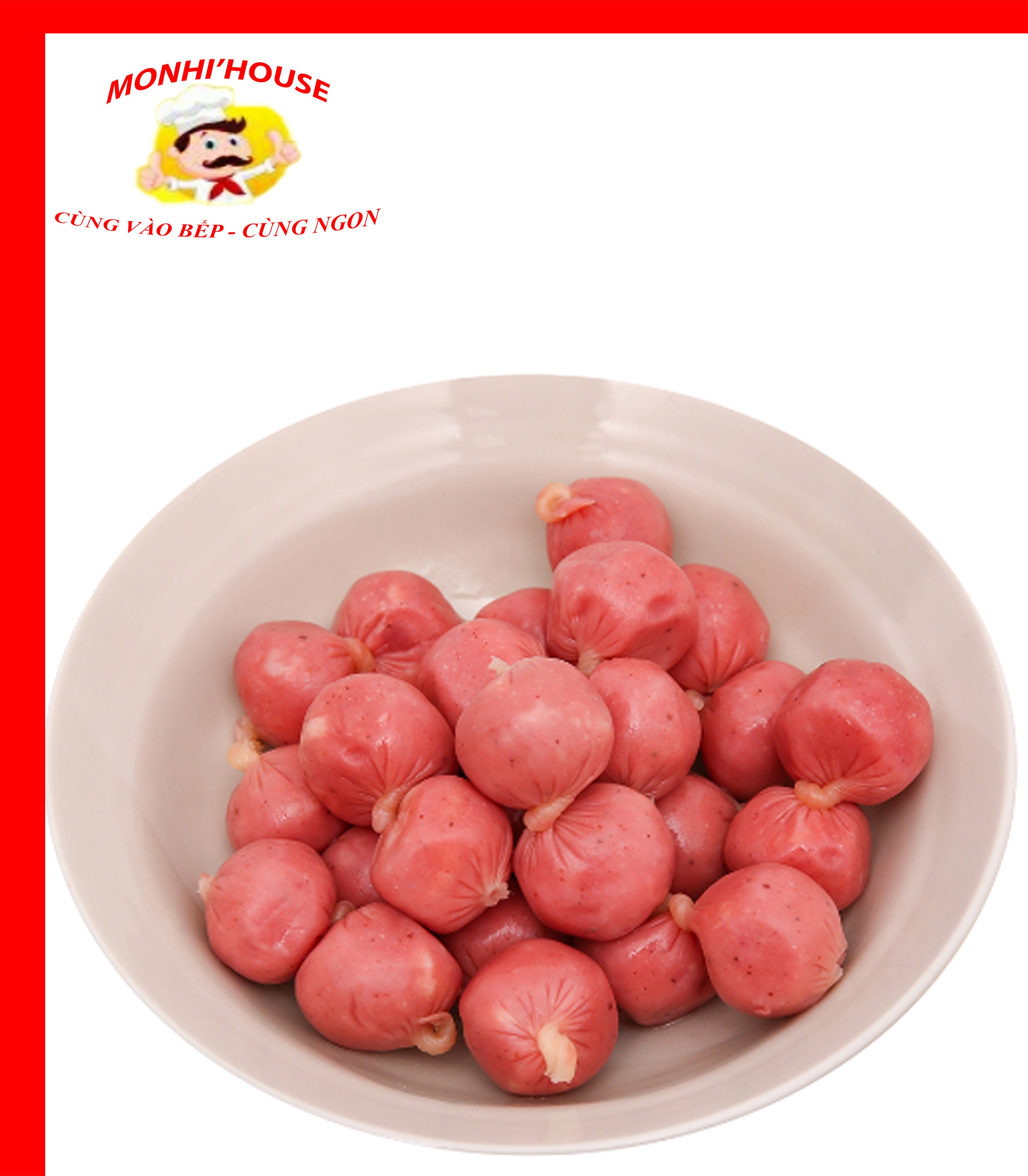 Gói 500g Xúc xích Hồ Lô ĐNÁ(40-45 viên)