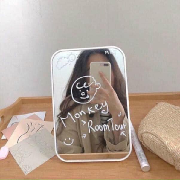 Gương soi để bàn gấp gọn