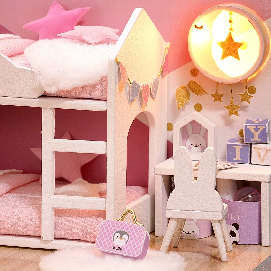 Nhà Búp Bê DIY - Dream Angel L-026 ( Tặng Kèm Mica + Keo )