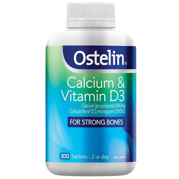 [Hàng chuẩn Úc] Viên uống bổ sung canxi và vitamin d3 cho người lớn, trẻ em trên 12 tuổi và bà bầu Ostelin calcium & vitamin D3 130 viên - 300 viên của Úc