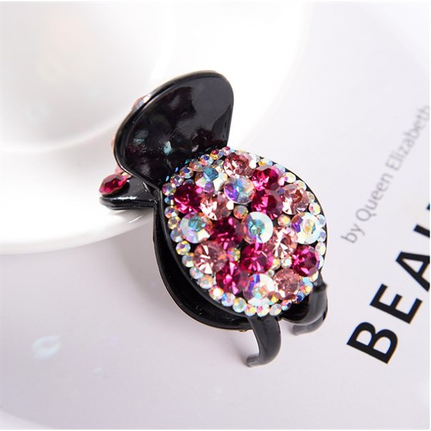 Kẹp Càng Cua Đính Đá Cao Cấp New Korean Style Rhinestones Hair Clips Claws Crabs For Ponytail Hair Claw Clamps Crystal Hairpin Hair Accessories Headdress Bands