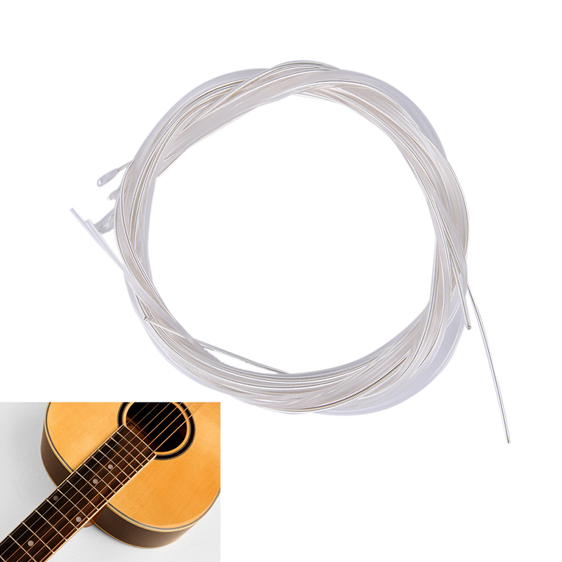 6 dây đàn guitar Bộ mạ bạc Nylon siêu nhẹ cho guitar Acoustic