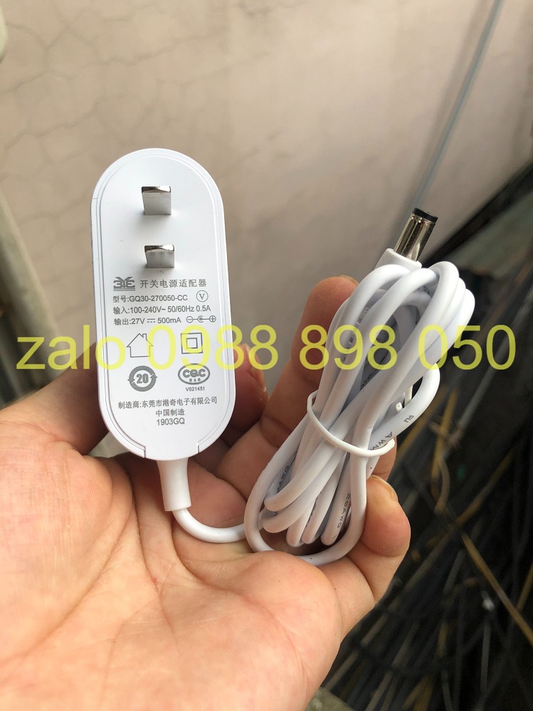 dây sạc 27v 500ma cho máy hút bụi Deerma