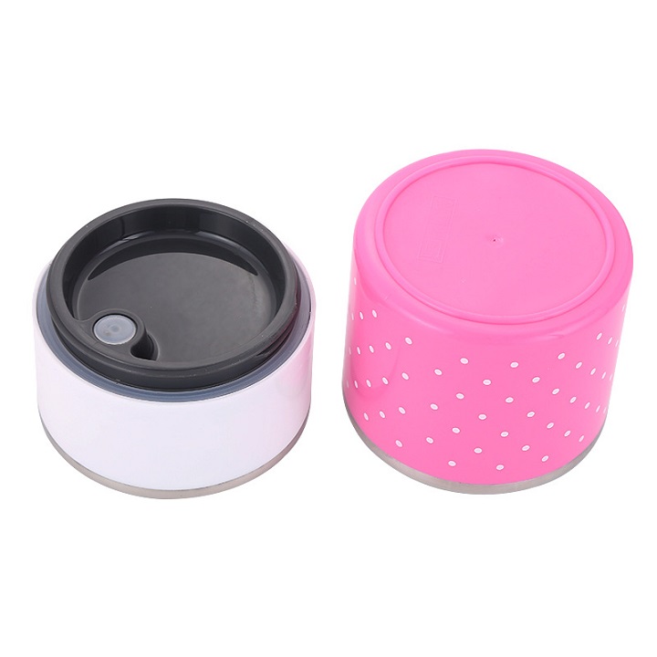 HỘP CƠM GIỮ NHIỆT 1 TẦNG CHẤM BI (GIAO MÀU NGẪU NHIÊN)