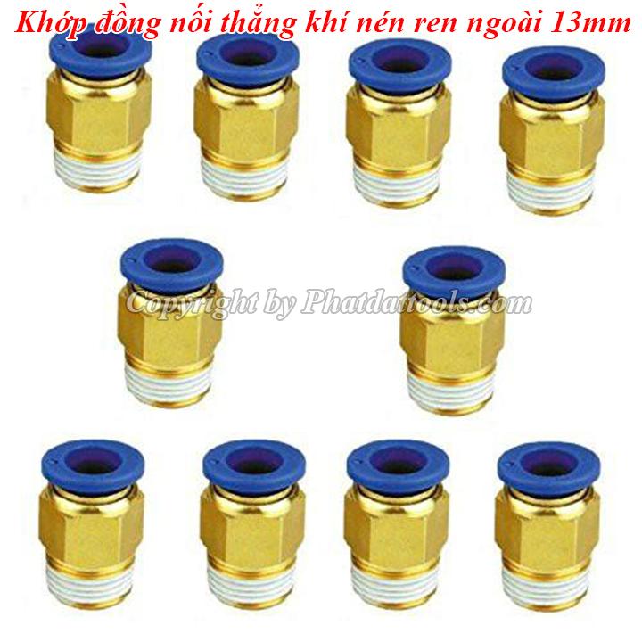 Five pin pneumatic straight fitting connector 1 13mm thread