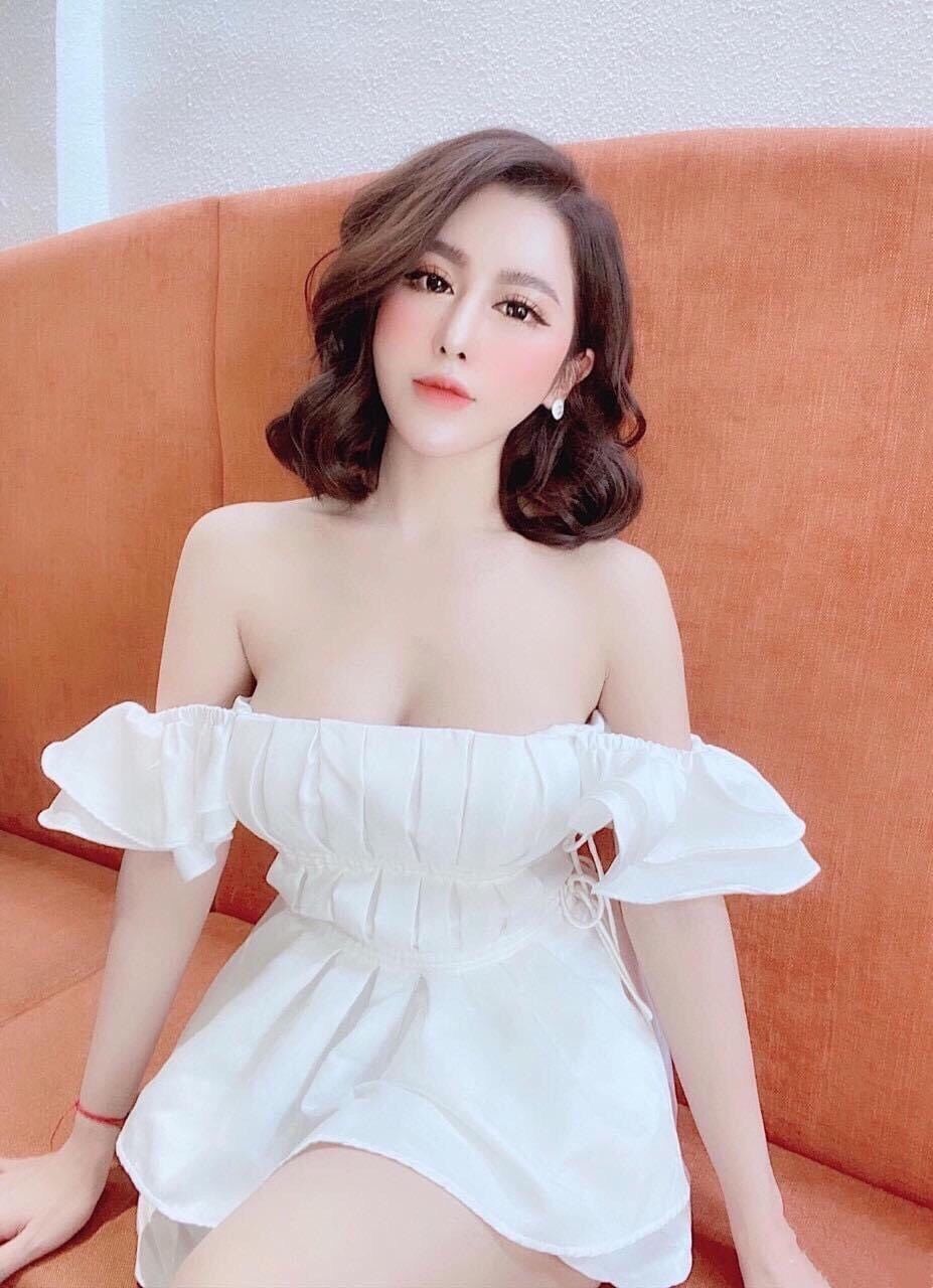 [HCM]Sét áo tay bèo phối váy ngắn