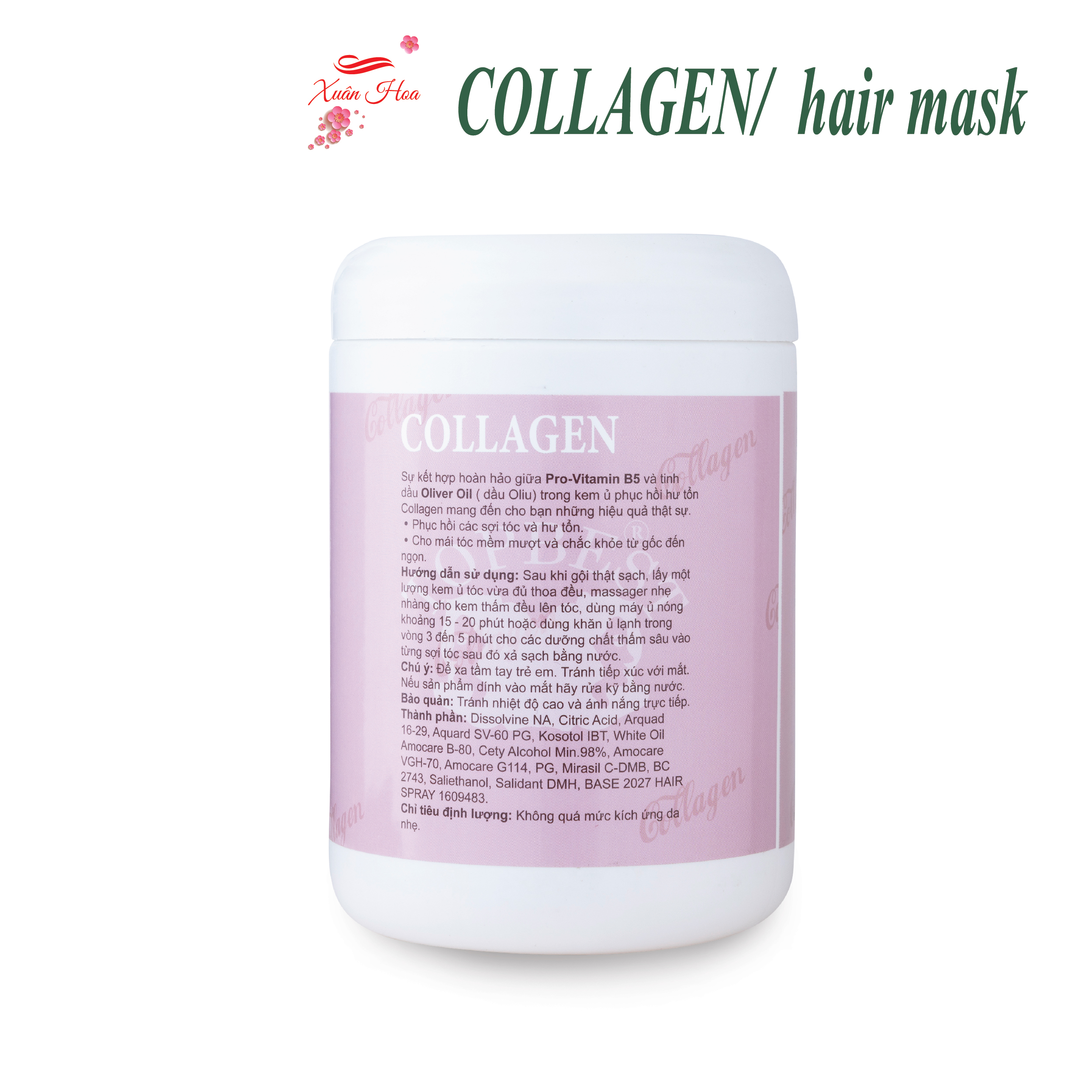 Kem Ủ Tóc - Hấp Tóc Phục Hồi Hư Tổn TopBest Collagen 1000ml