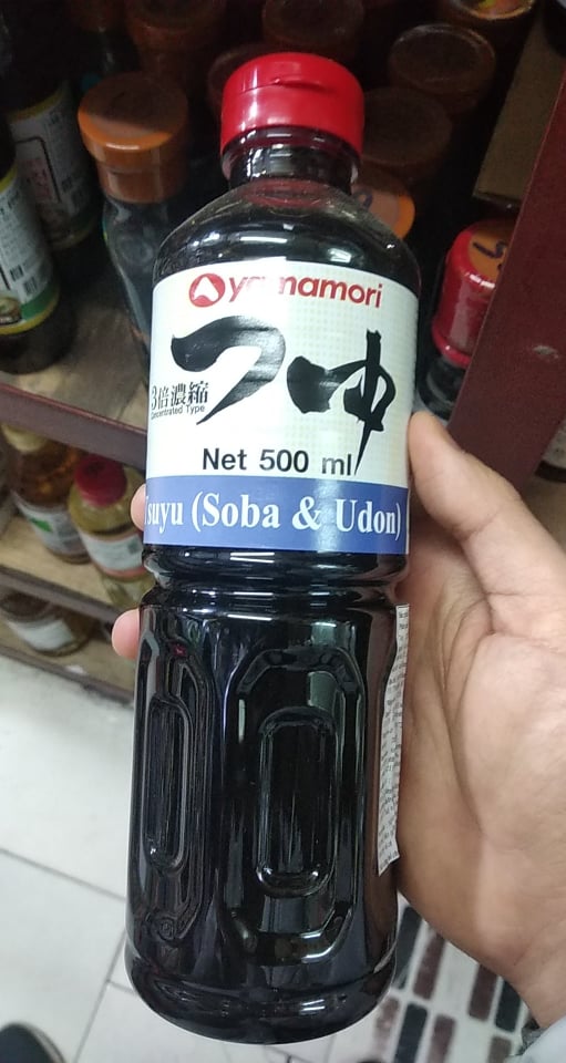 Nước sốt tsuyu nấu mì soba,udon Yanamori 500ml