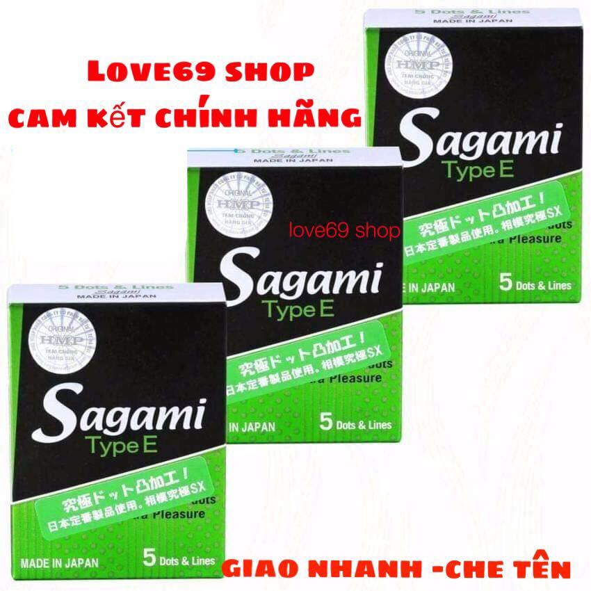 Bao cao su Sagami Type E siêu mỏng có gai gân