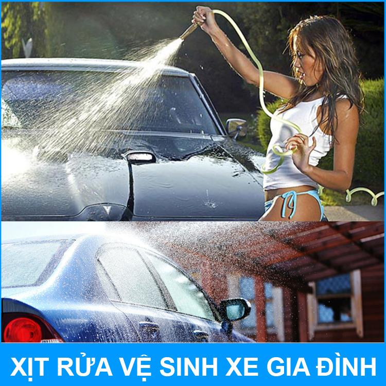 Máy Rửa Xe Mini 12V 60W Béc Xịt – Option 3