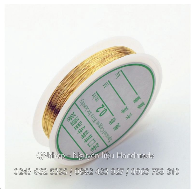 Dây kẽm vàng bạc 0.2-1mm, hạt trai các cỡ...