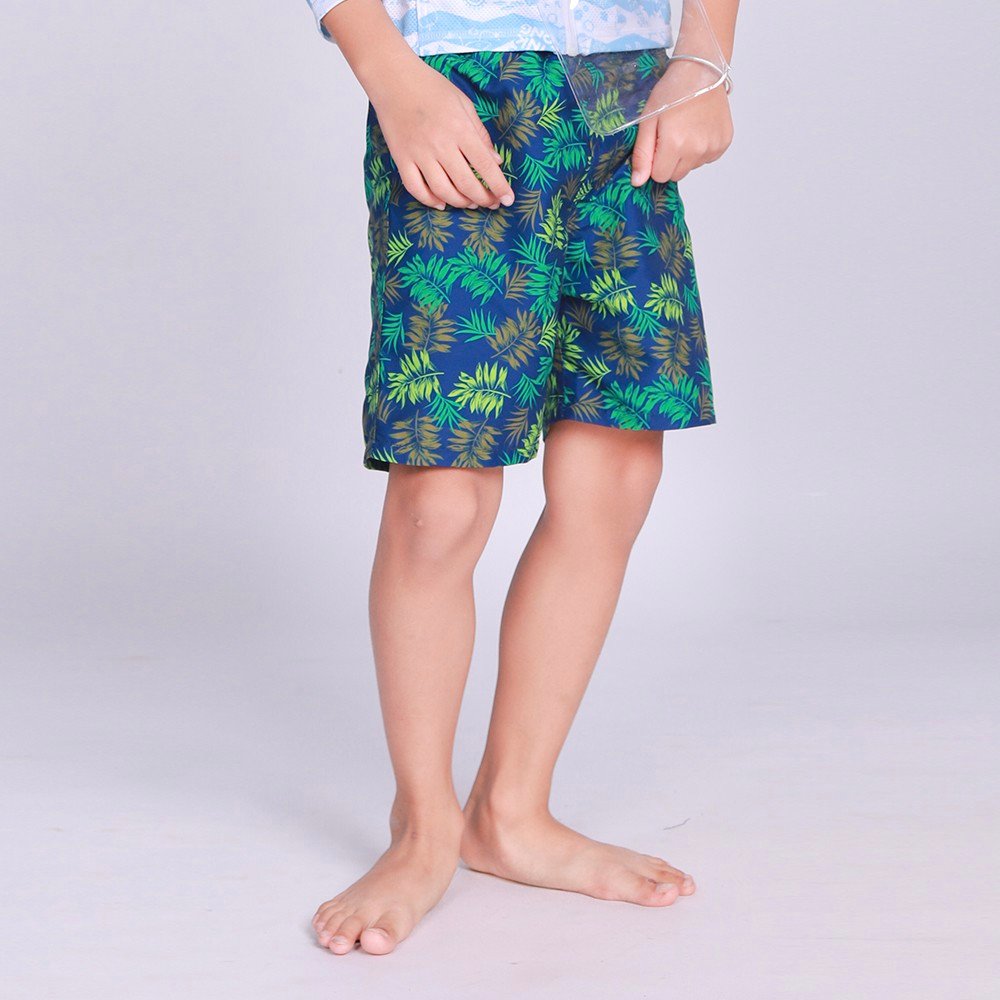 Quần đi biển Kid Sobie Green Pattern