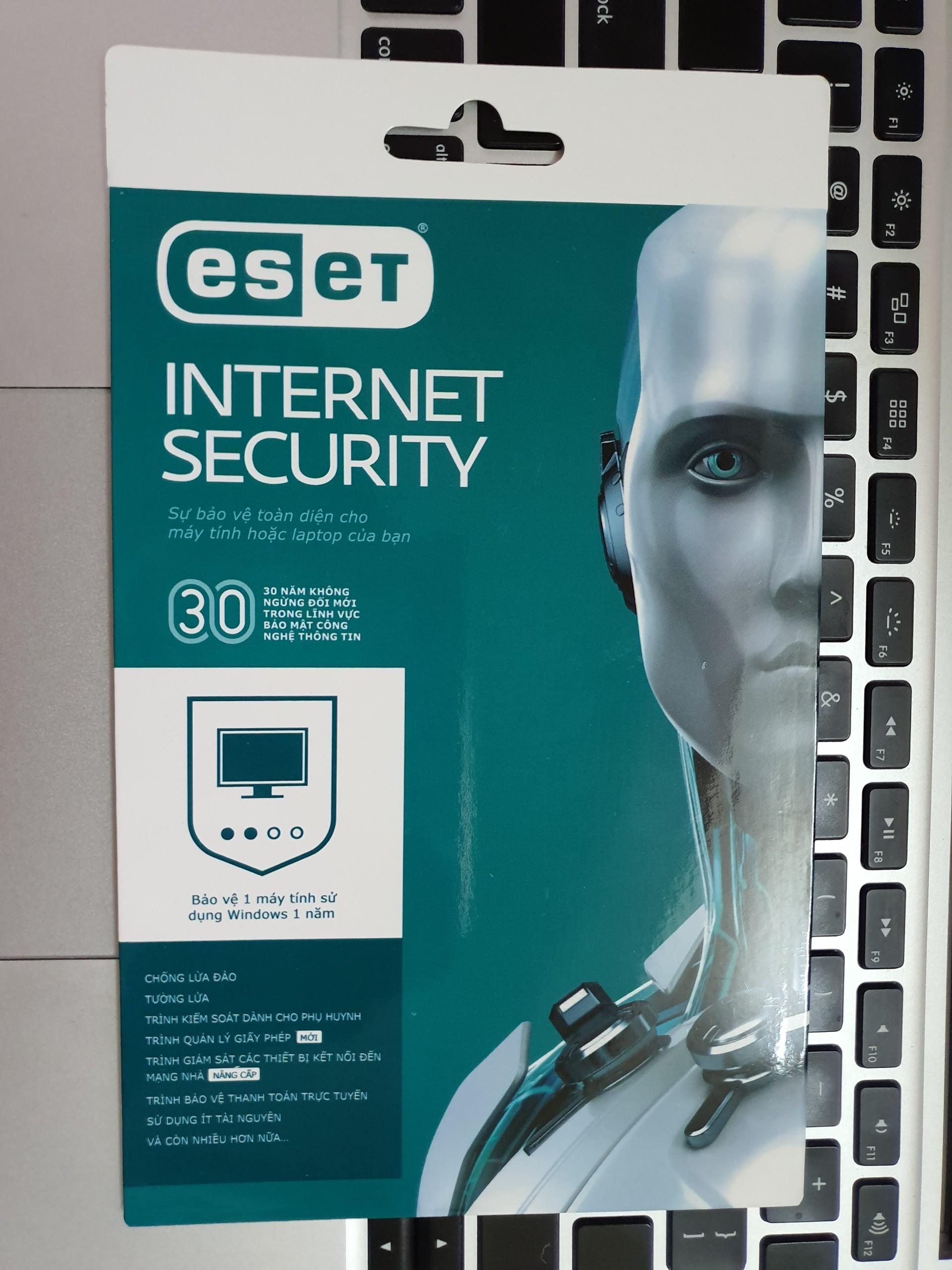 Phần mềm diệt virus ESET Internet Security 1PC 1 năm