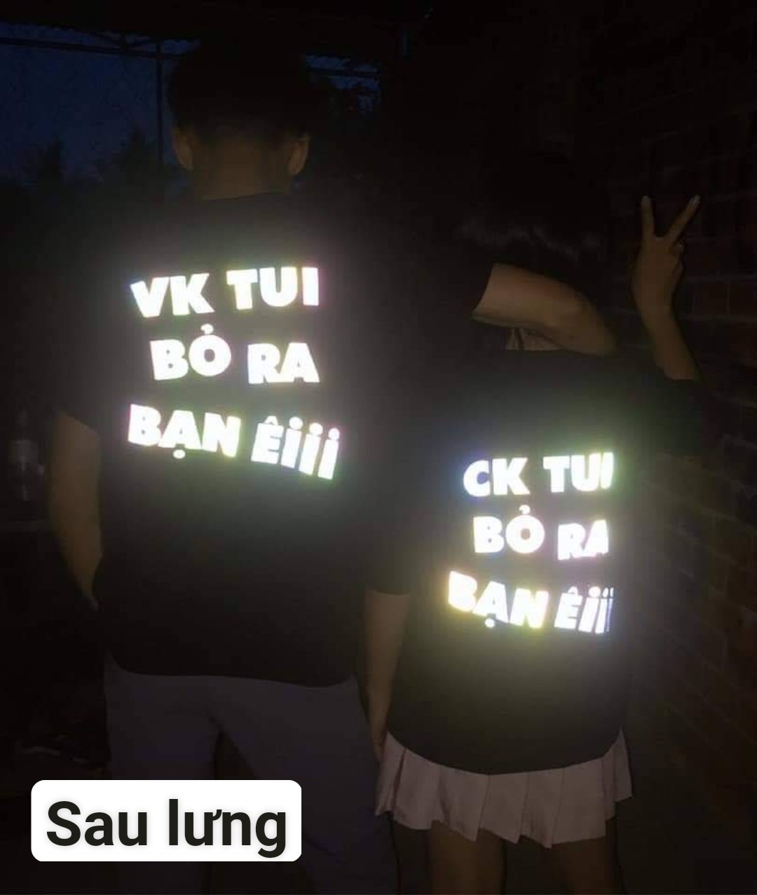 (aothunsn) Áo thun cặp phản quang 7 MÀU Ck tui - Vk tui (CHỤP FLASH MỚI PHẢN QUANG)