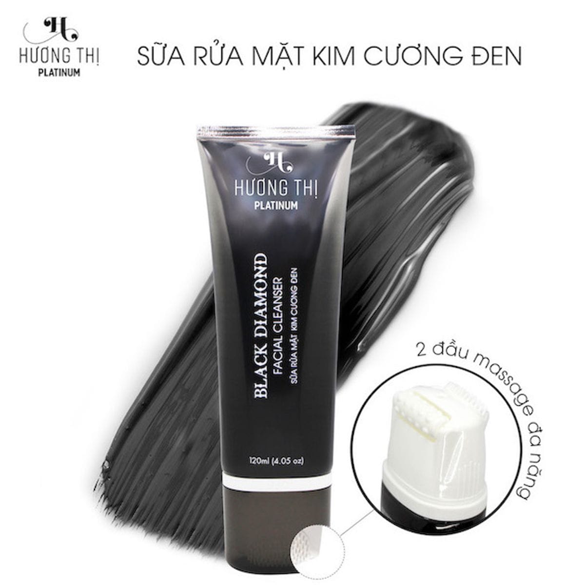 Sữa Rửa Mặt Kim Cương Đen 120ml - Hương Thị