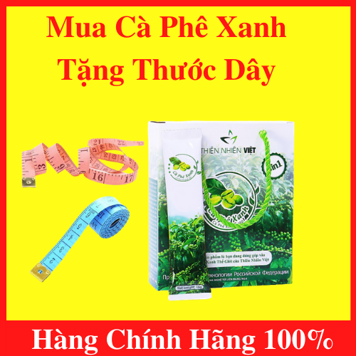 [HCM]Cà Phê Xanh Giảm Cân Kháng Mỡ Hộp 10 Gói Của Thiên Nhiên Việt Có Tốt Không Giá Bao Nhiêu Mua Chính Hãng Ở Đâu + Tặng Kèm Thước dây Đo Vòng Eo