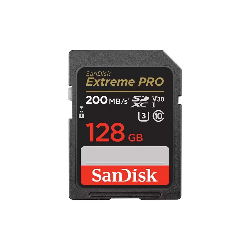 Thẻ nhớ máy ảnh SDXC SanDisk Extreme Pro U3 V30 128GB 200MB/s SDSDXXD-128G-GN4IN (đen) - Nhất Tín Computer