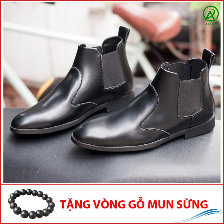 Giày Chelsea boot cổ chun da Nhám ver 2.0-CB520(GM)-Nhám