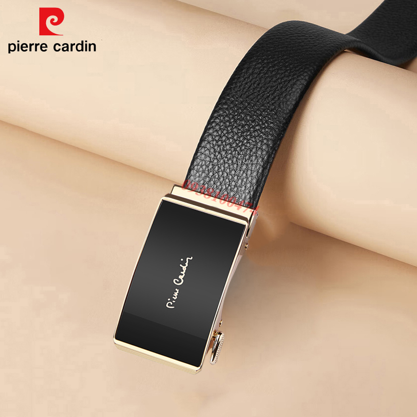 Thắt lưng Pierre Cardin chính hãng dây da bò thật khóa tự động PCJ1245