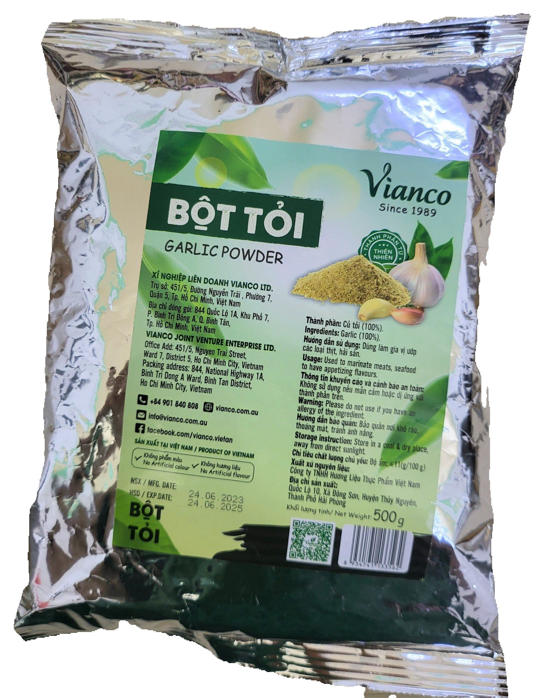 Vianco bột tỏi gia vị việt ấn garlic powder