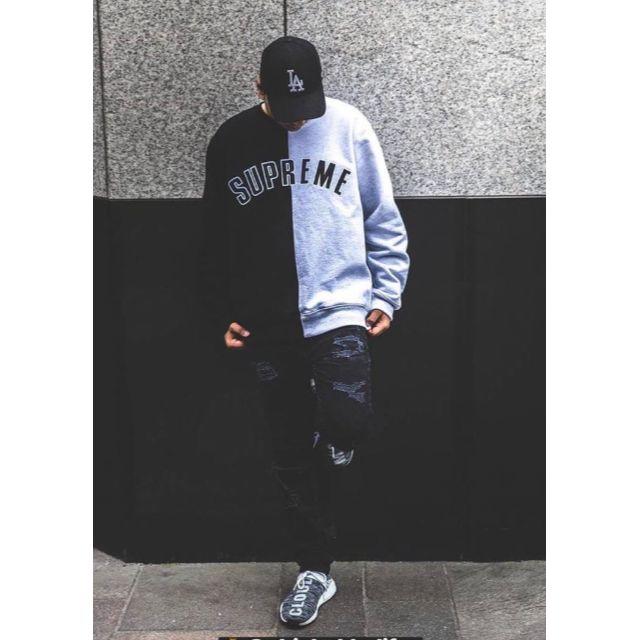 Áo nỉ nam nữ Supre Split Crewneck Sweatshirt