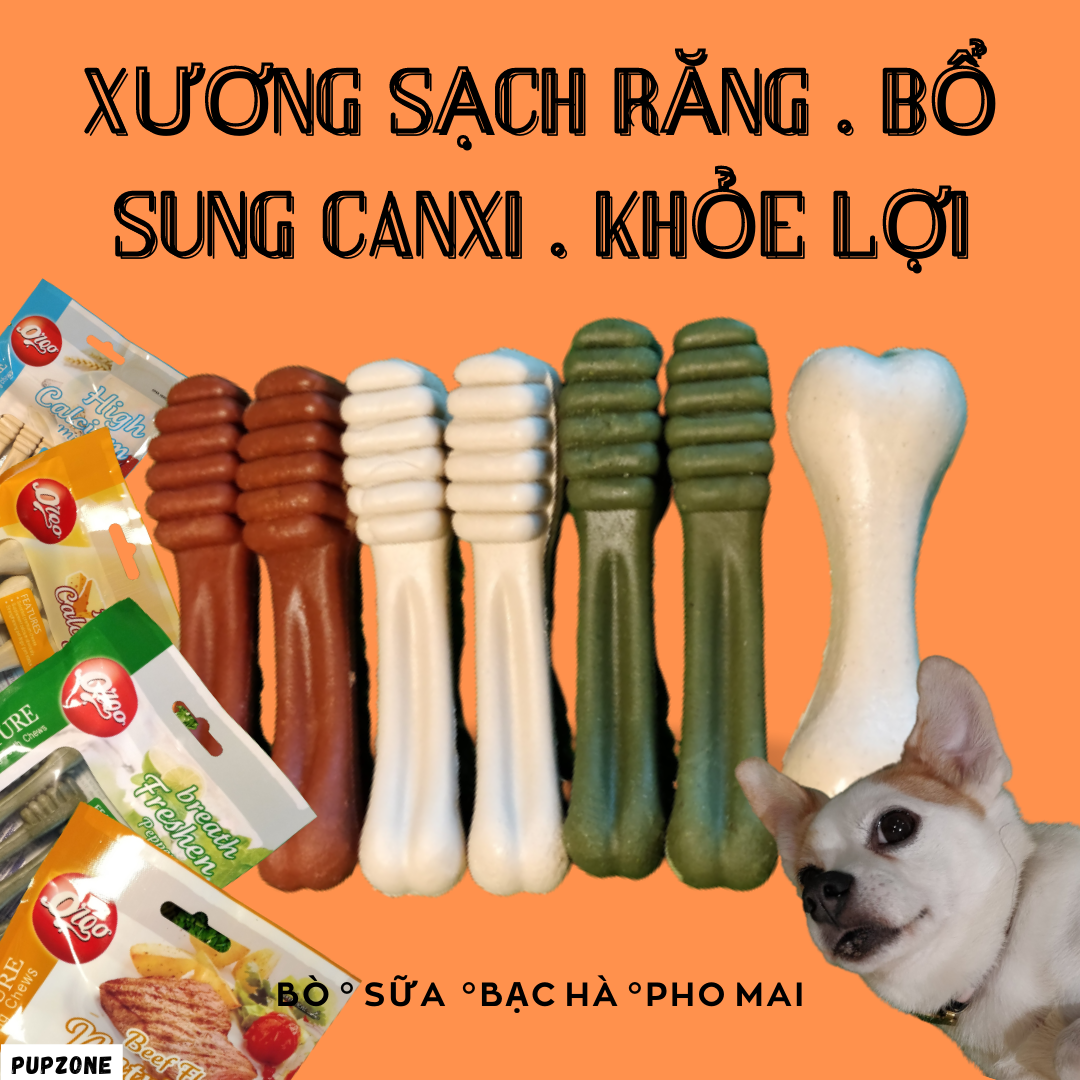 [Xả hàng] PupZone Xương Sạch Răng Orgo Cho Chó
