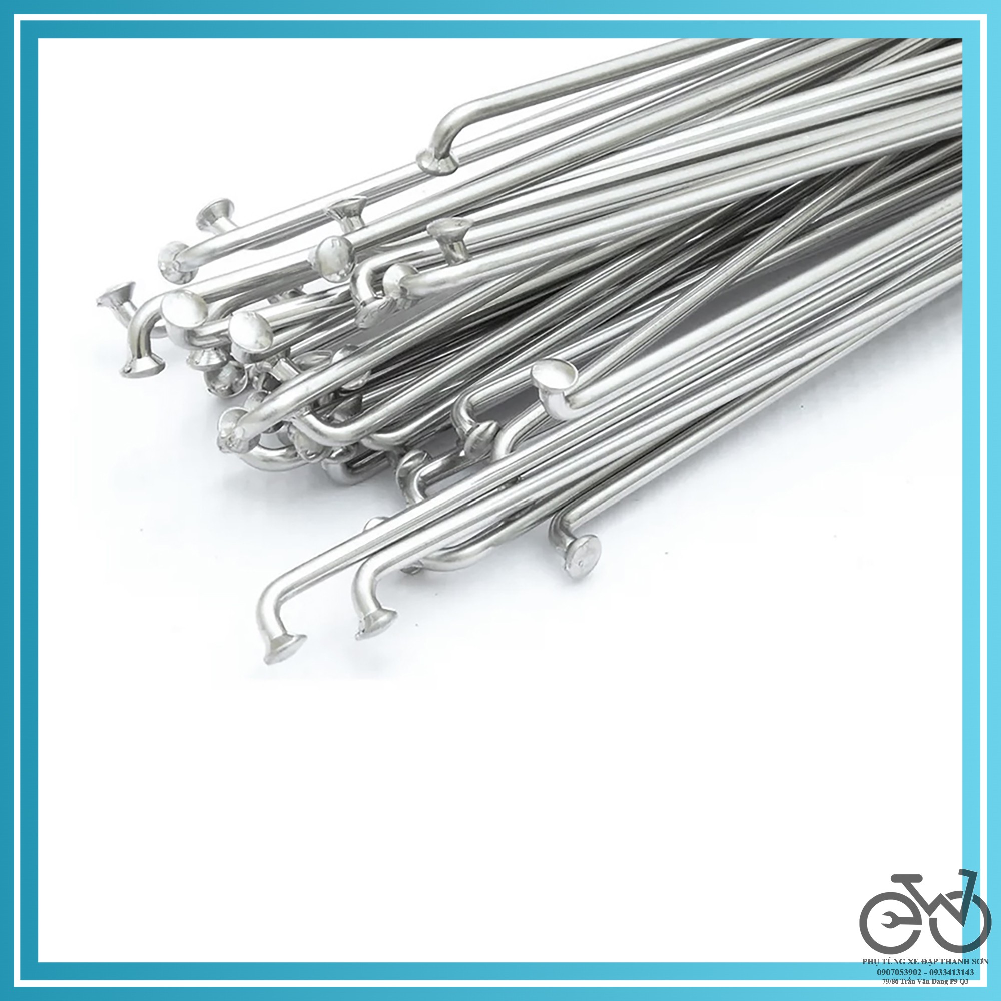 Nan hoa, căm xe đạp inox không rỉ (giá 1 cái)