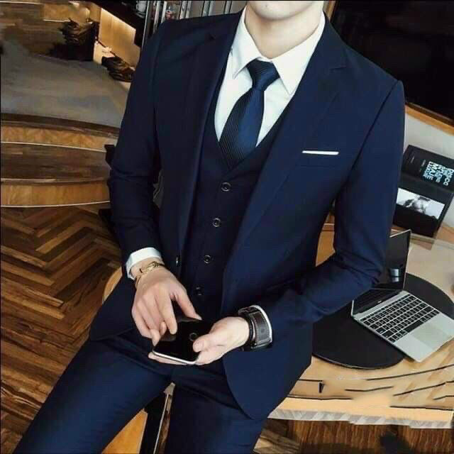 Bộ Vest nam Hàn Quốc cao cấp, Bộ Suit chuẩn form ôm dáng đẹp chuẩn từng đường kim mũi chỉ