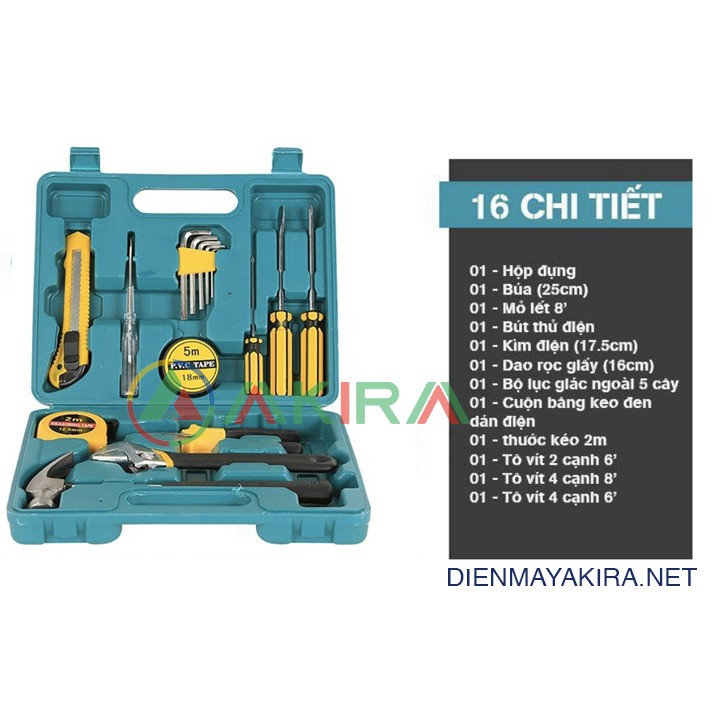 Bộ dụng cụ 16 MÓN sửa chữa