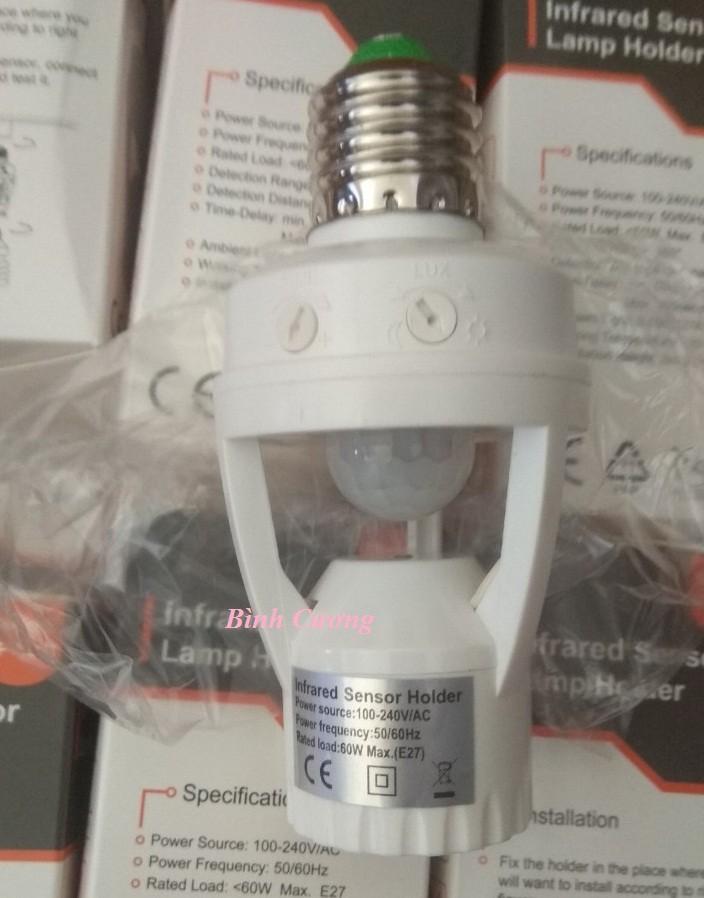 ĐUI ĐÈN TREO CẢM ỨNG HỒNG NGOẠI E27