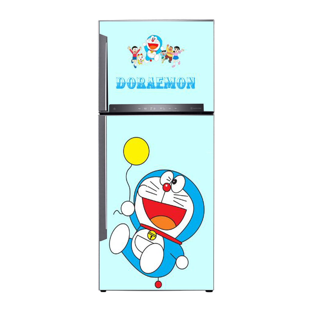 [HCM]Decal dán trang trí tủ lạnh Doraemon Mẫu 3
