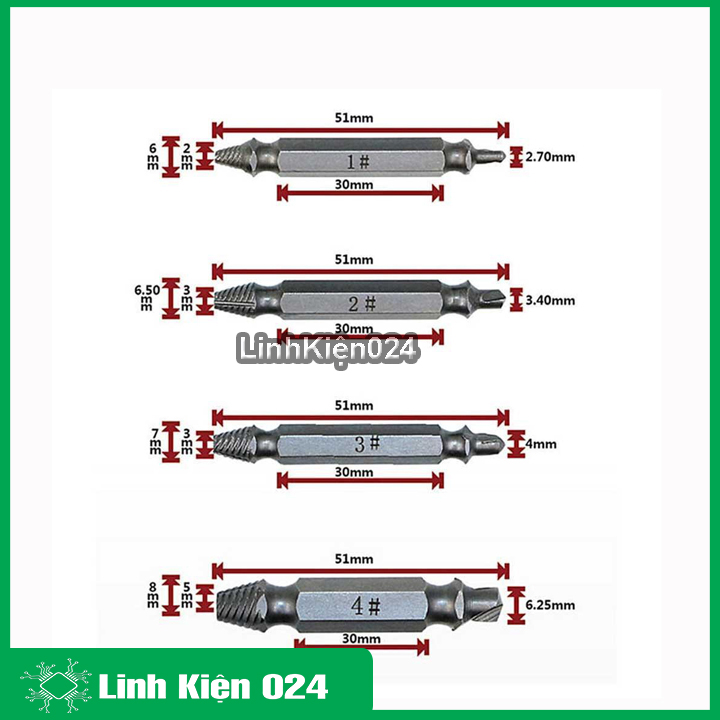 Bộ dụng cụ tháo ốc vít toét đầu S2