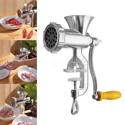 Máy Xay Thịt, Xay Cua Bằng Tay Đế Kẹp Bàn Inox, Dụng Cụ Xay Thịt Cầm Tay Đa Năng, Máy Xay Nghiền Thịt Mini, Không Gỉ, Nhỏ Gọn, Tiện Dụng.