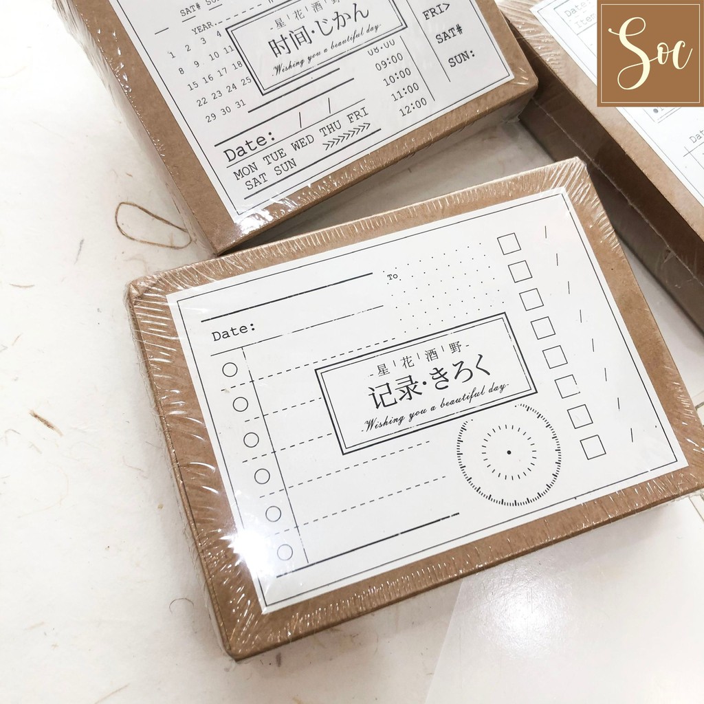 [HCM]Hộp dấu gỗ Retro