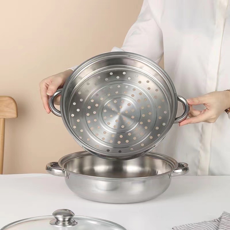 NỒI HẤP INOX 2 TẦNG SIZE 28CM