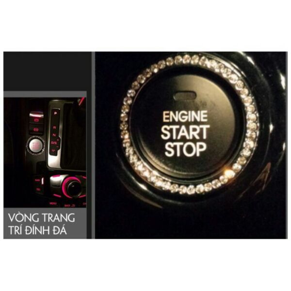 Vòng Đính Đá Trang Trí Nút Khởi Động Start/Stop