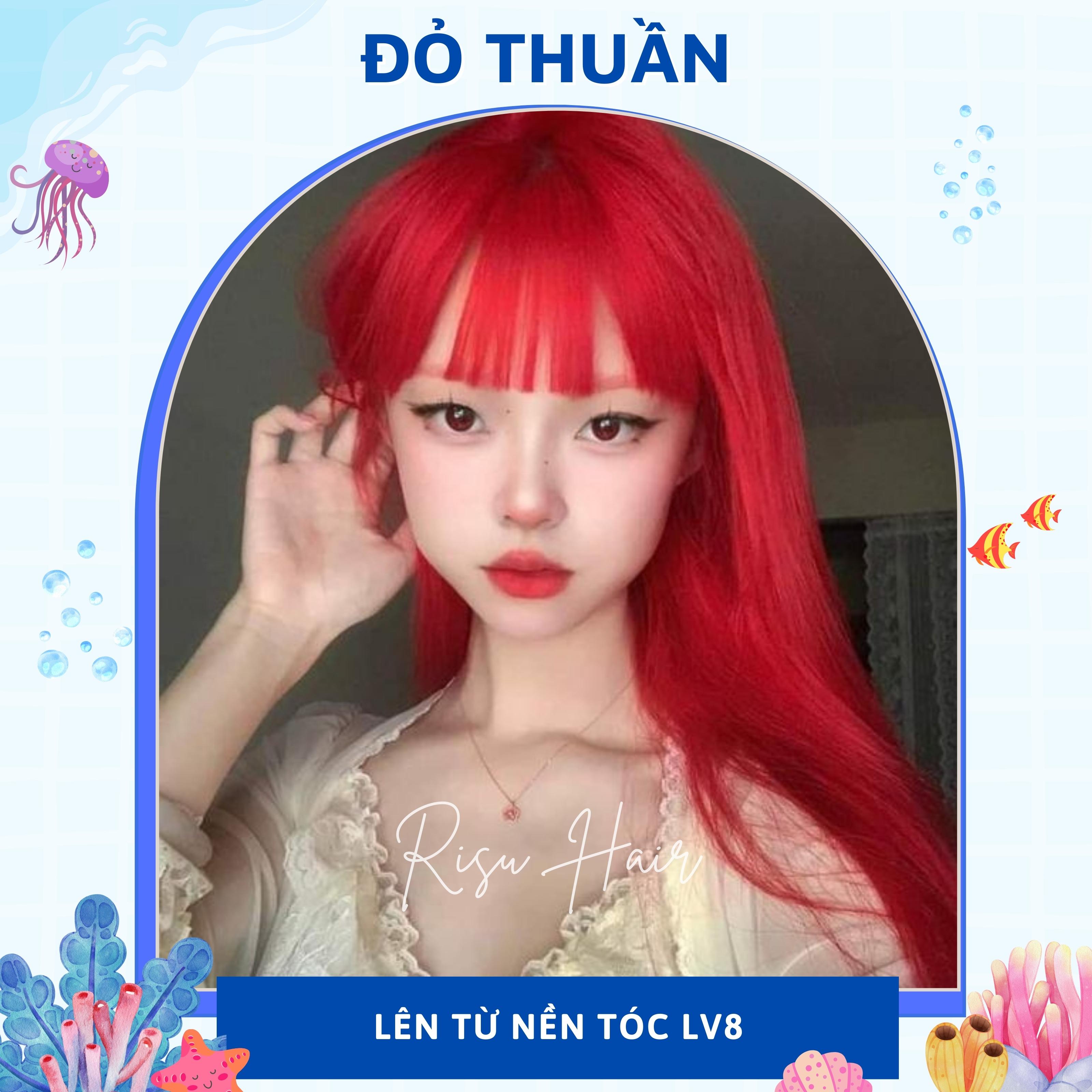 Thuốc Nhuộm Tóc Màu Đỏ Thuần - Risu Hair.