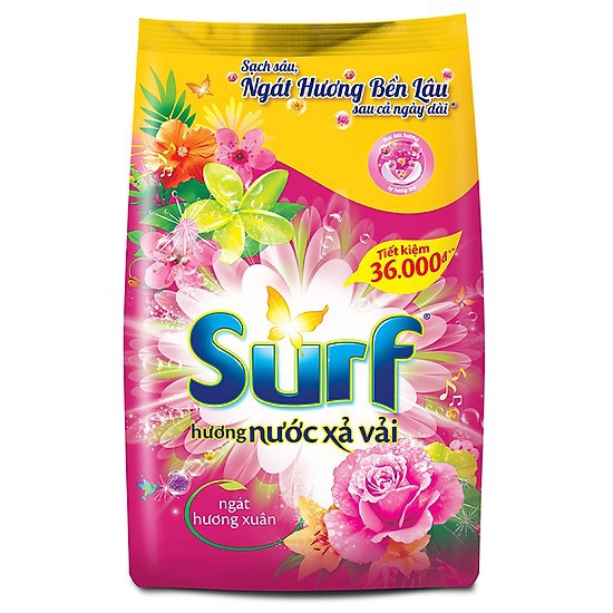 Bột giặt surf hương nước xả vải túi 2.2 kg