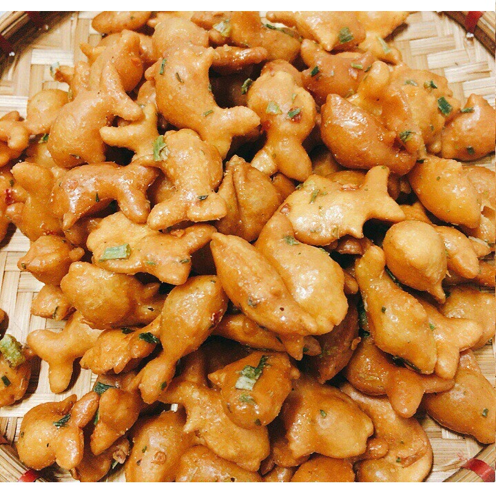 BÁNH CÁ MẮM HÀNH 500G - đồ ăn vặt