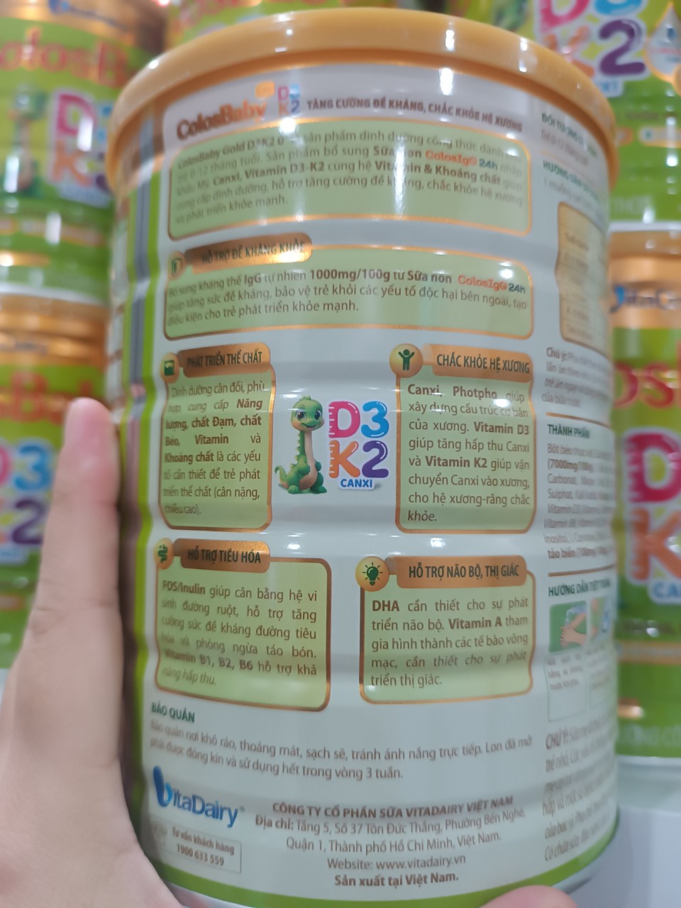 Sữa ColosBaby D3K2 số 0+ 400G (trẻ 0-12 tháng)